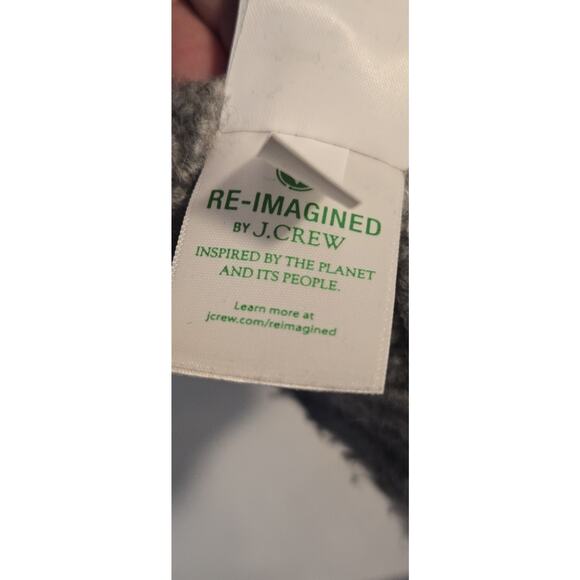 J CREW Womens Relaxed Oversized Wool Alpaca Blend Gray Pullover Poncho S/M - Picture 8 of 9